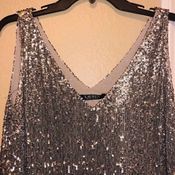 | Ralph Lauren champagne formal dress | NWT | - Picture 2 of 4
